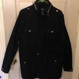 Black long length jacket